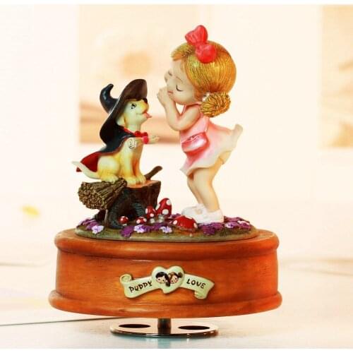Love rotating music box creative birthday gift valentines day gift