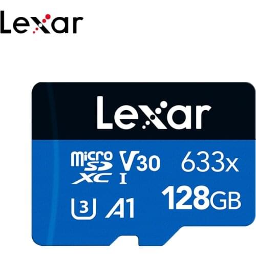 Lexar 633x Micro SD Card 128GB 256GB 512GB Real Capacity Memory Card High Speed V30 U3 SDXC TF Card With Adapter For Phone