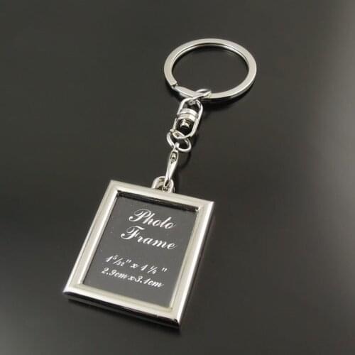 Multi Function Zinc Alloy Rectangle Key Chains Photo Frame Factory Price Metal Latest Popular Pirate Design Keyrings