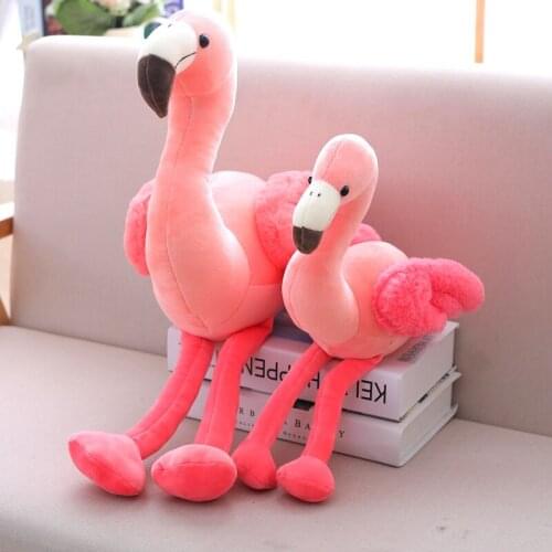 Soft Plush Flamingo Toy Stuffed Animal Body Pillow Pink for Girls Kids Birthday Gifts Girls Doll Decor for Home Sofa Bedroom