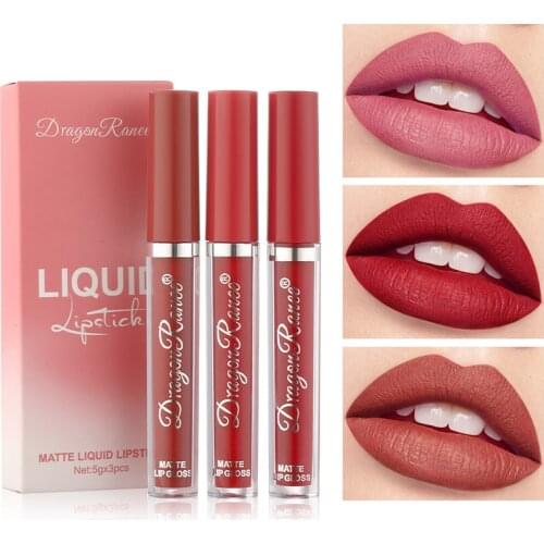Lipstick Set Long Lasting Nonstick Cup Waterproof Lip Tint Makeup Cosmetics Kit For Girl Women SANA889