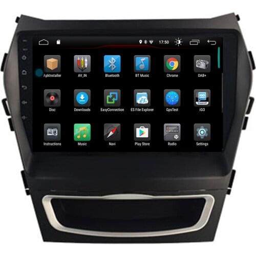 New coming ! Android 9.0 2.5D car dvd For hyundai IX45 Santa fe 2013 -2017 multimedia GPS Radio stereo gps navigation map camera