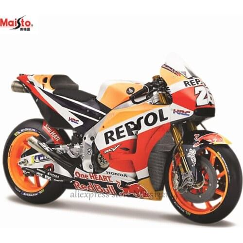 Maisto 1:18 Repsol Honda team RC213V 2018 NO:26 original authorized simulation alloy motorcycle model toy car Gift collection