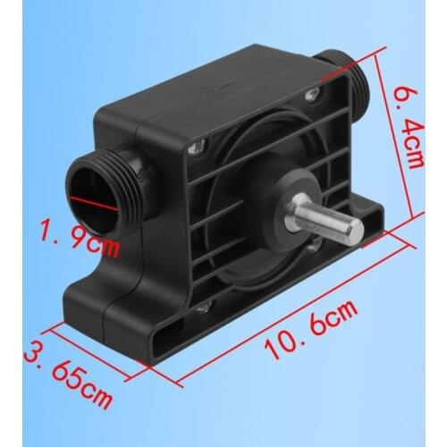 Portable Hand Electric Drill Water Pump Large Flow Oil Fluid Transfer Pumps Heavy Duty Home Garden Outdoors