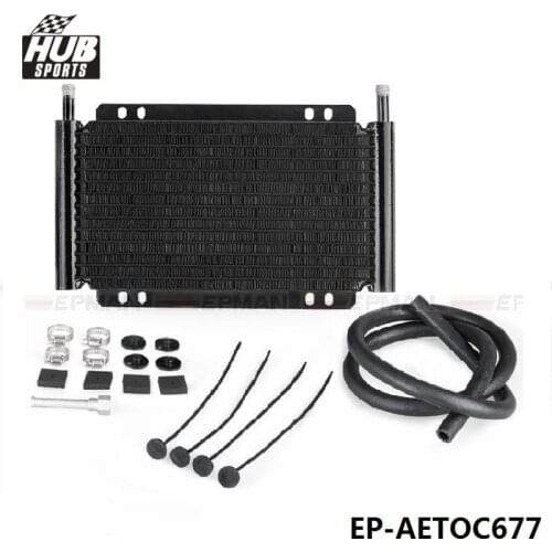 Racing Car Performance 13 Row Cooling Products Plate & Fin Trans Cooler Kit (11/32") Series 8000 Type HU-AETOC677