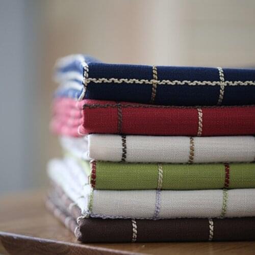 American Tablecloth Fabric Cotton Rectangular Lattice Pastoral Hipster Coffee Table Square Table Drape Towel