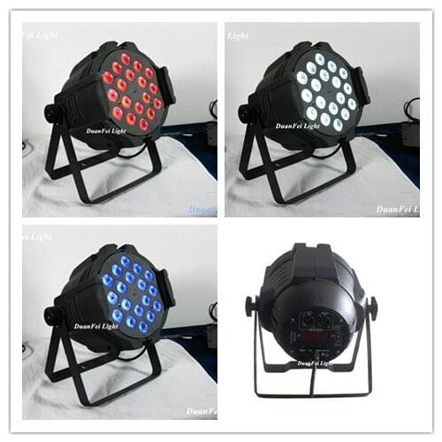 16pcs/lot stage washing effect par can led dmx auto par led 18x10 rgbw led par light led uplight party event