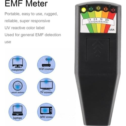 EMF meter electromagnetic radiation dosimeter handheld digital LCD Geiger counter for electric field radiation magnetic field