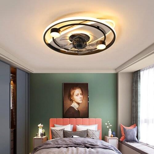 Modern led lamp with ceiling fan without blades bedroom ceiling fan with remote control ceiling fans with light fixture