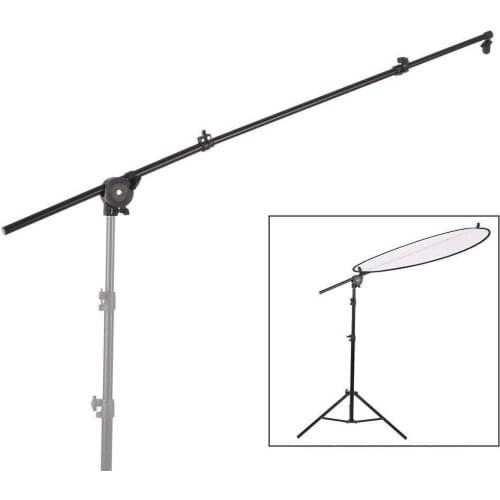 Reflector Boom Arm Stand with Grip Swivel Head Bracket Clamp Reflector Disc Arm Support for Photo Studio Lighting Photography