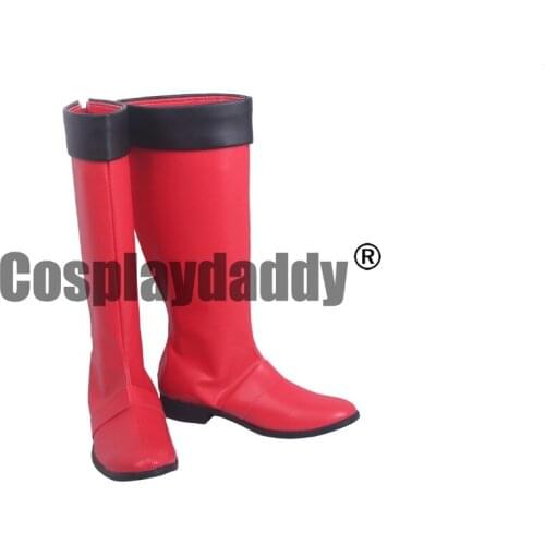 Tokumei Sentai Go-Busters Hiromu Sakurada Red Buster Ver. Cosplay Shoes Boots S008