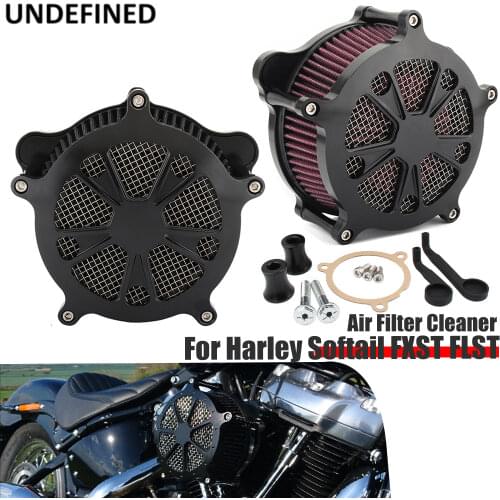 Motorcycle Air Filter Cleaner Intake Air Filters System CNC For Harley Touring Electra Glide FLH Road King FLHR Softail FXST