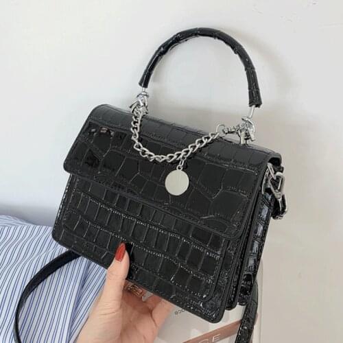 High Quality Chains Women Leather Handbags Sac Brand Crossbody Bags for Women Leather Flap Messenger Bags Vintage Shoulder Bag