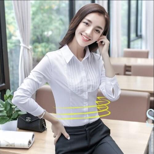 Big Size 5XL Fashion Women Elegant OL Lady White Blouses Chiffon Casual Shirt Office Ladies Tops Blusas Female Clothing new