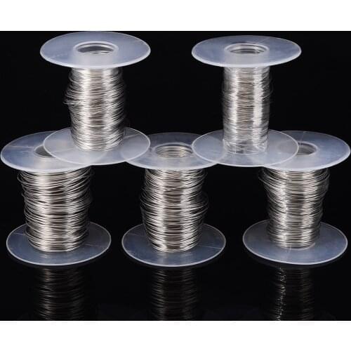 1Roll 30M Roll Wire Cable Stainless Steel Single Bright Soft Wire Cable Rope Multi Specification 0.2-0.6mm Rustproof Rope