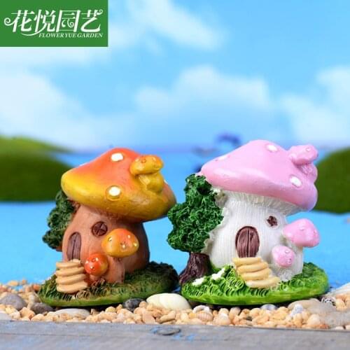 1 pcs Micro Landscape Decorative Feast Meat Resin Decoration Steps Mushroom Cartoon Cute Model DIY Materials