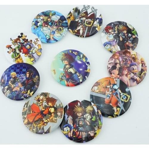 10Pcs/Set Game Anime Kingdom Hearts Pins Badges Brooch Chest Ornament Of the Clothing Accessoies Collection Cosplay Gift New