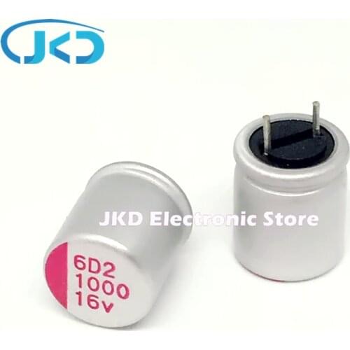 10pcs/lot New and Original 16V1000UF 10*13 DIP Solid Electrolytic Capacitor 1000UF 16V 10X13mm Solid Sate Capacitor High Quality