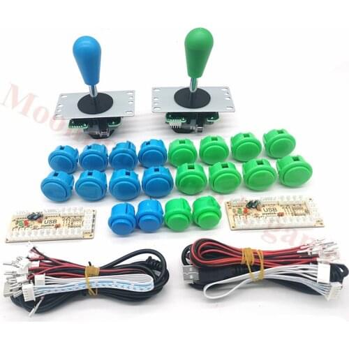 Arcade Joystick DIY Kit Zero Delay Arcade USB Encoder To PC Arcade copy Sanwa Joystick + Sanwa Push Buttons For Arcade Mame