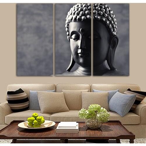 Free shipping Buddha Canvas Painting Joss Poster Vintage Zen Wall Christmas Canvas Pictures For Home Decor Meditation no frame