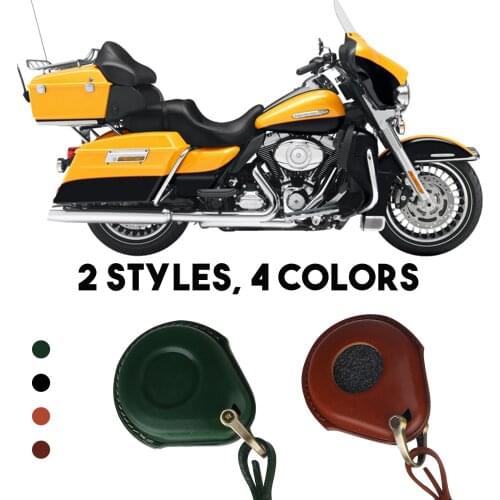 Motorcycle Smart Key Genuine Leather Case Fob Cover For Harley Davidson X48 1200 Street Glide Keychains Motorcycle Key Cover