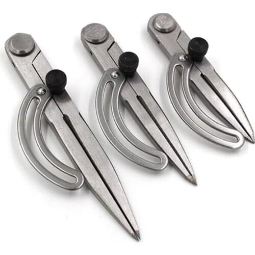 Adjustable Spacing Compass Durable Leather Craft Regulation Tools Edge Creaser DIY Wing Divider Rotating Spacing Compasses