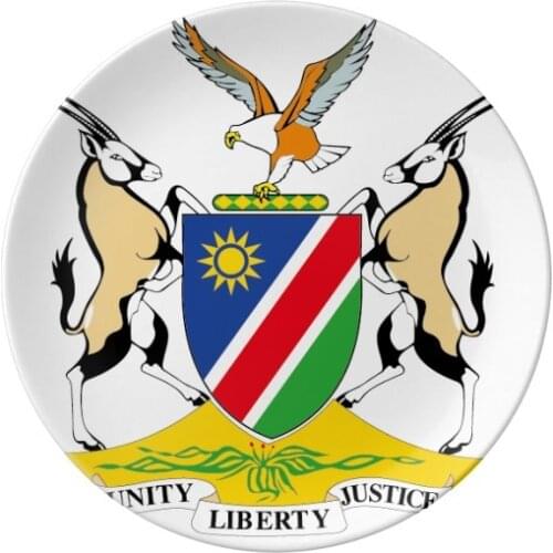 The Republic Namibia Africa Country Dessert Plate Decorative Porcelain 8 inch Dinner Home