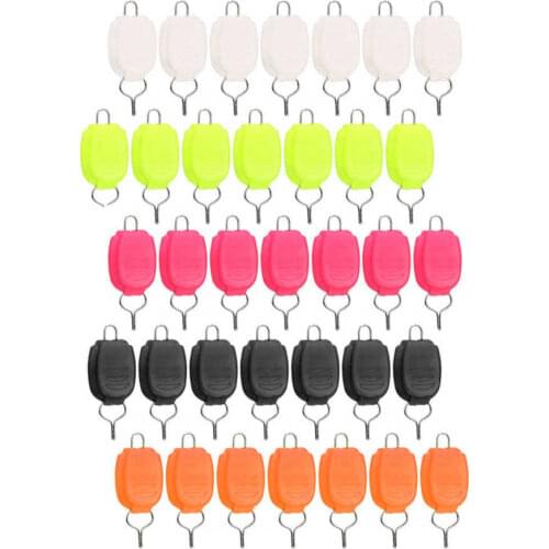 30pcs Fish Line Holder Stop Buckle Luminous Fishing Wire Stopper Baitcasting Drum Reel Wire Buckle Line Stopper Keeper