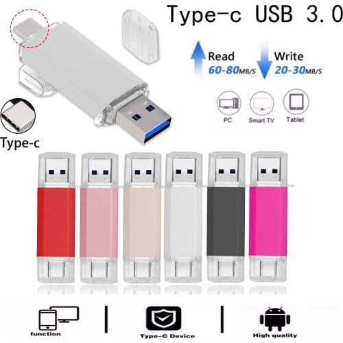 UBS 3.0 OTG USB Flash Drive 64GB Pen Drive 3 in 1 Type C & Micro USB Stick 3.0 Flash Drive 64GB 128GB Pendrive 256GB 512GB