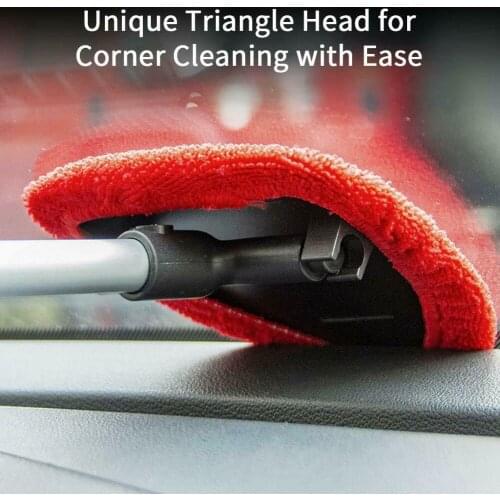 Windshield Cleaning Tool Unbreakable - Car Window Cleaner with Extendabl