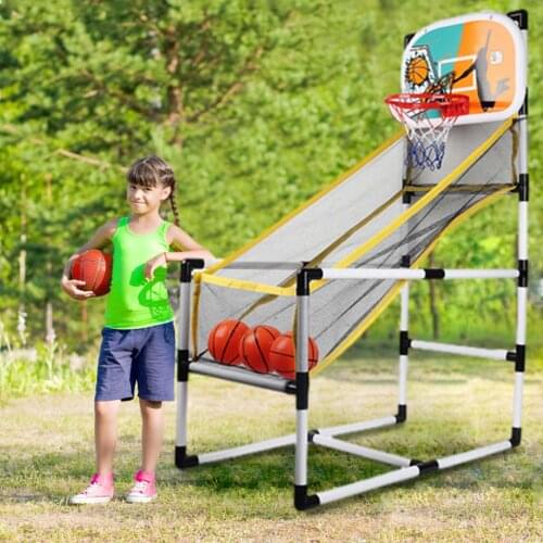 Indoor Basketball Shooting Sports Playset Basketball Hoop Arcade Game Brain-Training Toy For Children Kids Educational Toy Gift