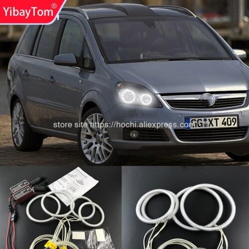 YibayTom ccfl angel eyes kit white 6000k ccfl halo rings headlight for Opel Zafira B 2005 2006 2007 2008 2009 10 11 12 13 2014