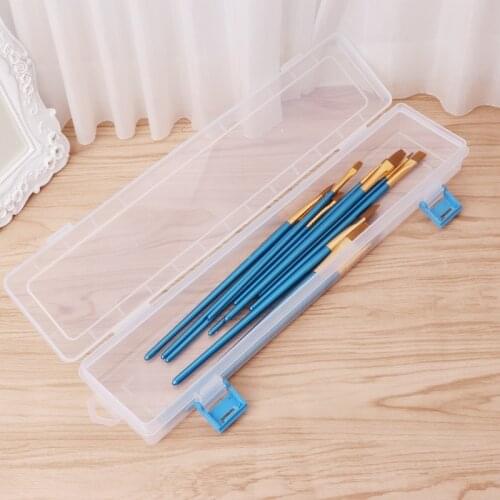 Brush Painting Pencils Storage Box Watercolor Pen Container Drawing Tools Bin K1MF