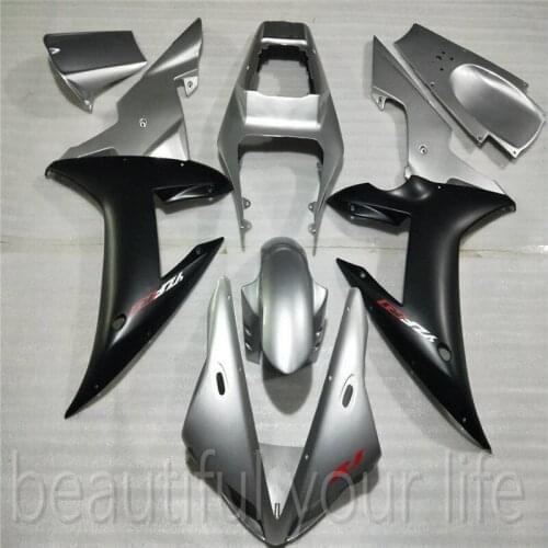 Hot fit For YAMAHA Fairings YZF 1000 YZFR1 02 03 YZF1000 silver YZF R1 2002 2003 YZF-R1 red Fairings