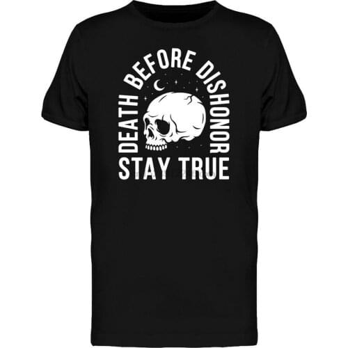Death Before Dishonor Skull MenS Tee -Image By Street Tee Shirt