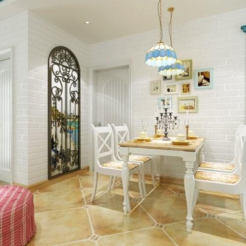 Beibehang New Mediterranean brick non-woven pearl wallpaper living room bedroom restaurant background wallpaper papel de parede