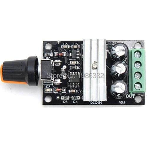 WS16 DC 6V-28V 6V 9V 12V 24V 3A PWM Motor Speed Controller Varible Regulator Control Switch 1203B
