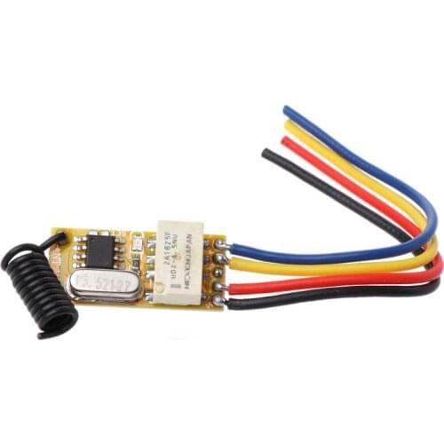 Relay Remote Switch DC3.7V 4.2V 5V 6V 7.4V 8.4V 9V 12V Output 0V Dry Contact Relay Switching Value NO COM NC 315MHz 433MHz