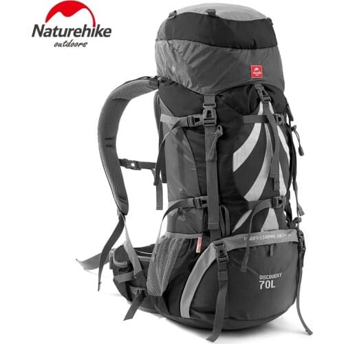 Naturehike High Quality Outdoor Mountaineering climbing professional Backpack Large Capacity 70+5L Climbing Bag Hiking Backpacks