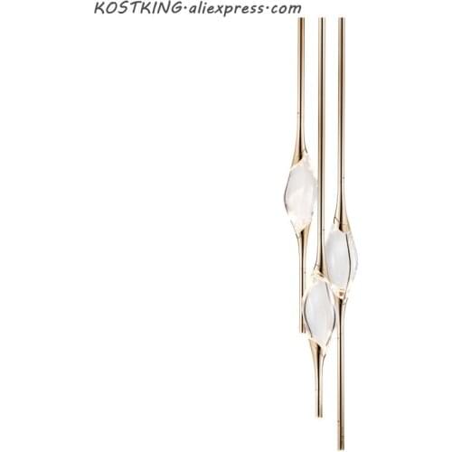 Modern Water Drop Pendant Lights Nordic LED Minimalist Scandinavian Loft Crystal Pendant Lamp Kitchen Barbershop Hanging Lamps