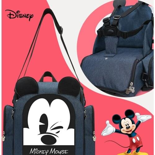 Disney Diaper Bag Backpack Baby Bags for Mom Maternity Travel Wet Nappy Boy Girl Organizer Storage Dinner Chair Bag Pram