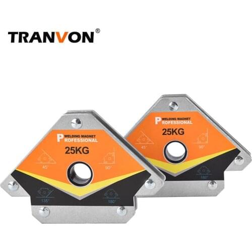 2pcs Welding Magnet For Welding 30-135 Degree Welder Positioner Magnetic Holder With Strong Suction For Soldering Welding Tools
