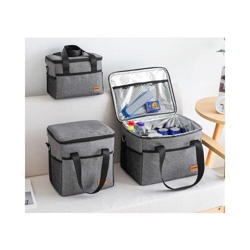 High Capacity Outdoor Picnic Bag Waterproof Thicken Insulation Keep Cool Food Lunch Pouch Takeaway Meal Delivery Thermal Boxs