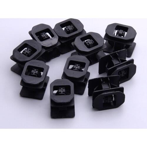 10pcs Rocker Panel Moulding Clips Fasteners Black Plastic 6G1Z5410182A 6G1Z-5410182-A Fit For Ford 500 2005-2015 2016 2017 2018