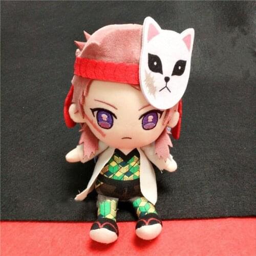 14cm Cotton Stuffed Sabito Plush Pendant Toys Anime Demon Slayer: Kimetsu No Yaiba Zenitsu Tanjirou Mini Ring Gifts Collectibles