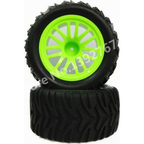 4pcs/lot RC Car Rubber Sponge Tires Tyre Rim Wheel For 1/10 Scale Models Nitro Power Monster Truck RC Car HSP Remote Control Car