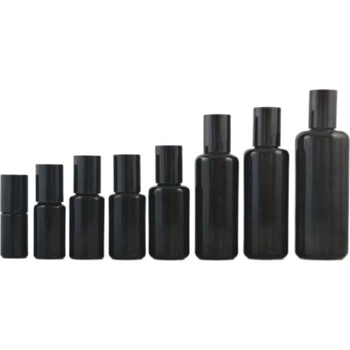 5ml Essential Oil Bottle 15ml Black Purple Crystal Glass Bottle 10ml Steel Ball Roll On Bottle 20ml Luxurious Cosmetic Packaging