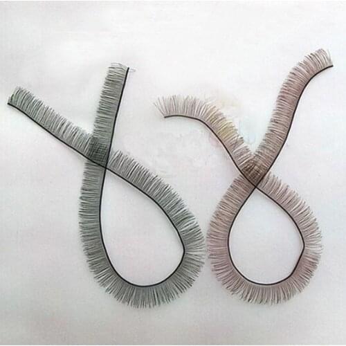 8*200mm 1/3 1/4 Synthetic Fiber doll eyelashes Eye Make Up reborn Line Strips Dolls Accessories