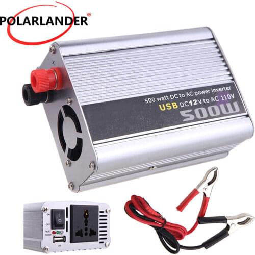 Car 24V to 220V/ Power Inverter 500W 24V to 110V/ 12V to 220V/ with USB Modified 12V to 110V/ Sine Wave