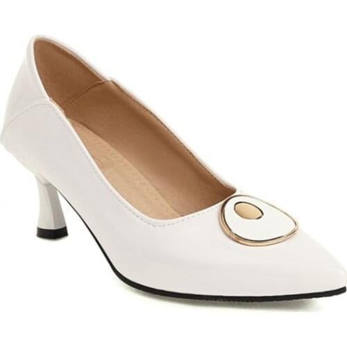 BLXQPYT 2021 Heels for Women Fashion Thin Heel Single Pointed Toe Sexy Ladies Office Party Wedding Shoes Big Size 28-50 268